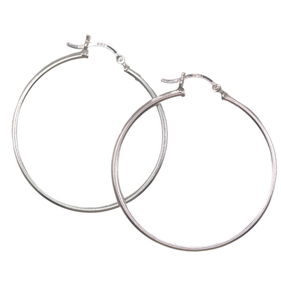 Hoops Round Earrings 925 Silver By ILLARIY
