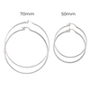 Hoops Round Earrings 925 Silver By ILLARIY