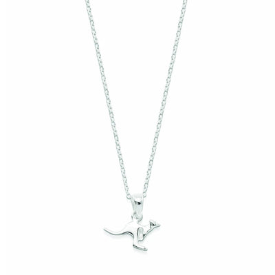 Women 925 Silver Kangaroo Necklace By ILLARIY
