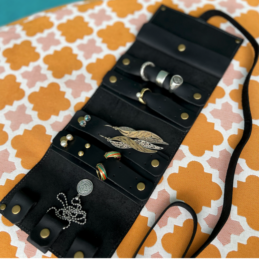 Leather Travel Jewellery Organizer By ILLARIY