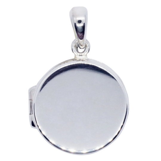 Locket Round 925 Silver Flat Polished By ILLARIY