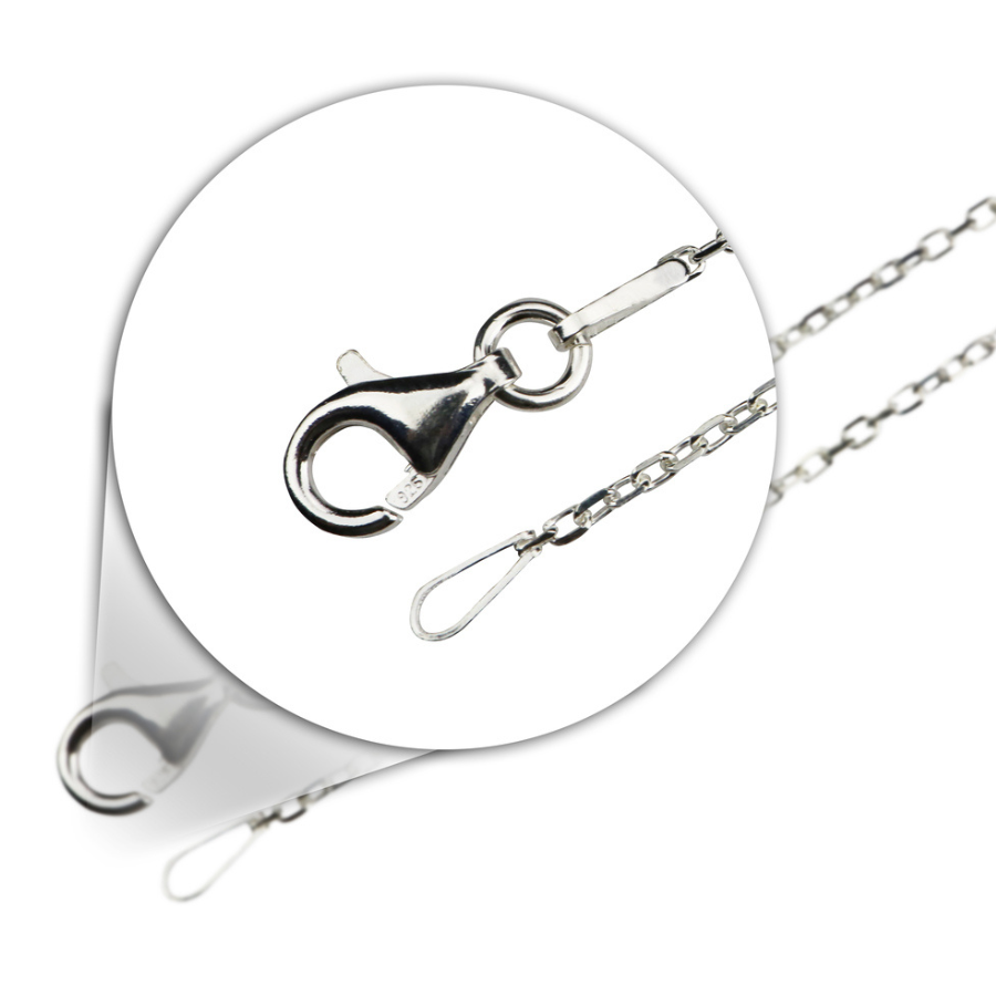 925 Silver Anchor Link Chain 1MM Thickness By ILLARIY