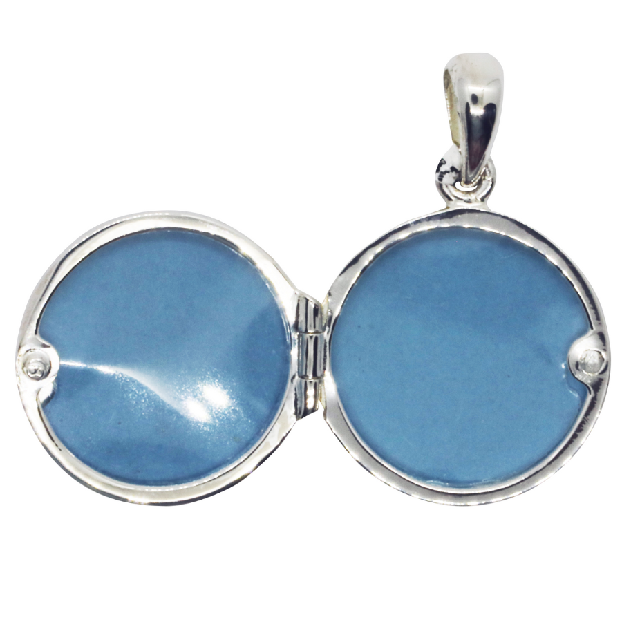 Locket Round 925 Silver Flat Polished By ILLARIY