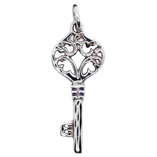 Women 925 Silver Key Pendant By ILLARIY