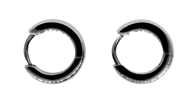 Men Stainless Steel Polished Hoops By ILLARIY