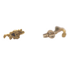 Australian Raw Gold Nugget Studs In 23 Karat - High Grade - By ILLARIY x RAWGOLD (3AB)