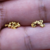 Australian Raw Gold Nugget Studs In 23 Karat - High Grade - By ILLARIY x RAWGOLD (3AB)