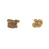 Australian Raw Gold Nugget Studs In 23 Karat - High Grade - By ILLARIY x RAWGOLD (6AB)