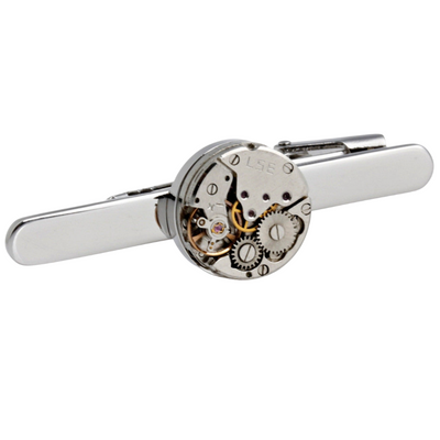 Steampunk Stainless Steel Tie Clip By ILLARIY