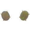 Custom Made 18K Yellow Gold Opal Studs By ILLARIY