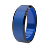 Men Stainless Steel Blue Ring By ILLARIY
