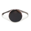 Men 925 Silver Round Signet Ring By ILLARIY