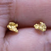 Australian Raw Gold Nugget Studs In 23 Karat - High Grade - By ILLARIY x RAWGOLD (7AB)