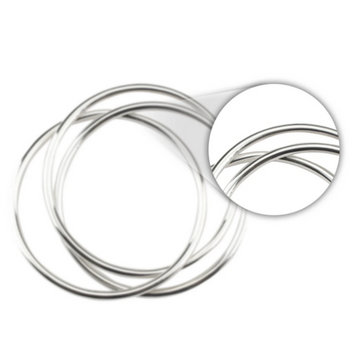 Women 925 Silver Hollow Multibangle By ILLARIY