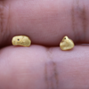 Australian Raw Gold Nugget Studs In 23 Karat - High Grade - By ILLARIY x RAWGOLD (10AB)