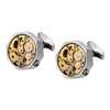 Octogonal Gold & Gunmetal Steampunk Watch Cufflinks By ILLARIY