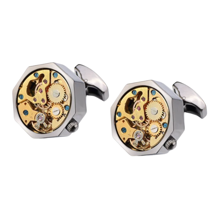 Steampunk cufflinks deals