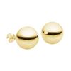Balls 925 Silver Gold Plated Hollow Studs By ILLARIY