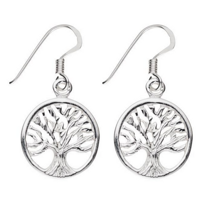 Tree Of Life 925 Silver Earrings By ILLARIY