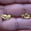 Australian Raw Gold Nugget Studs In 23 Karat - High Grade - By ILLARIY x RAWGOLD (1AB)