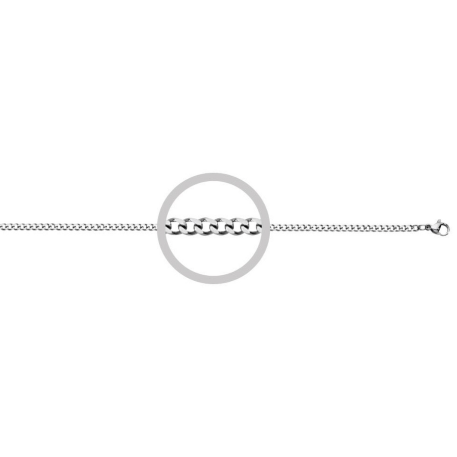 Stainless Steel Curb Chain 3MM Thickness By ILLARIY