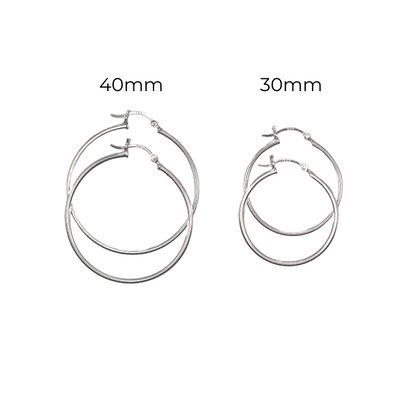 Hoops Round Earrings 925 Silver By ILLARIY