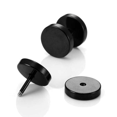 Stainless Steel Black Round Screw Studs By ILLARIY