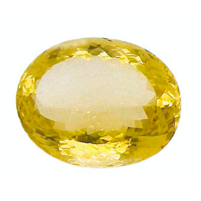 Citrine Oval Faceted Yellow Loose Gemstone By ILLARIY