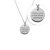 Women 925 Silver I Love You To The Moon And Back Necklace By ILLARIY
