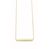 Women 925 Silver Gold Plated Engravable Bar Handmade Necklace By ILLARIY