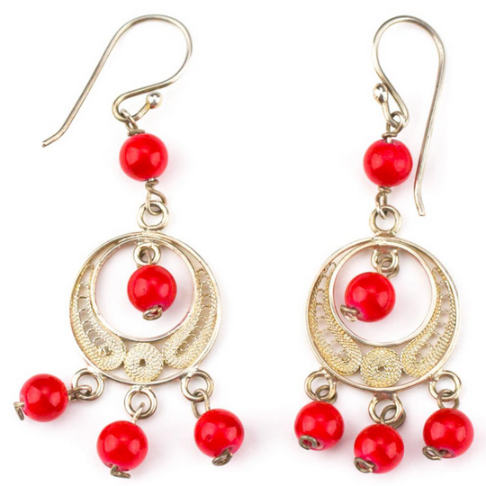 Dahara 925 Silver Filigree Earrings By ILLARIY