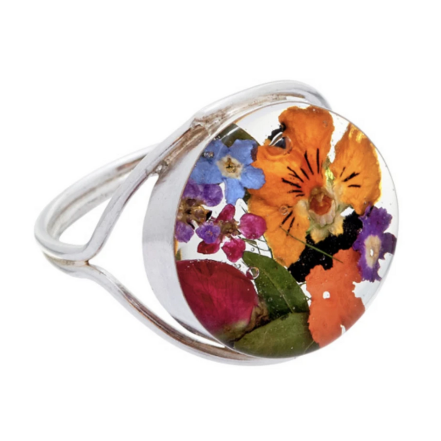 Garden Flowers 925 Silver Ring By ILLARIY