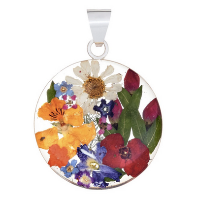 Garden Flowers 925 Silver Pendant By ILLARIY