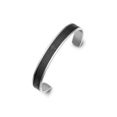 Mens Stainless Steel Prayer Cuff By ILLARIY