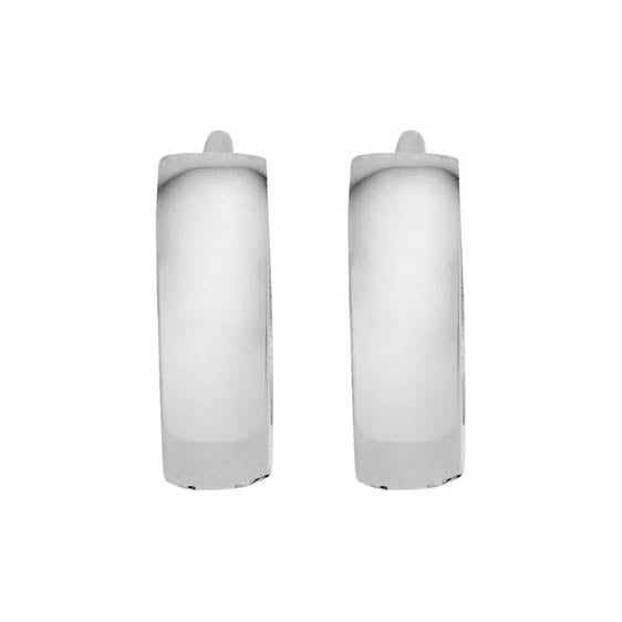 Men Stainless Steel Polished Hoops By ILLARIY