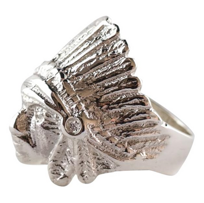 Apache American Indian Chief 925 Silver Ring By ILLARIY