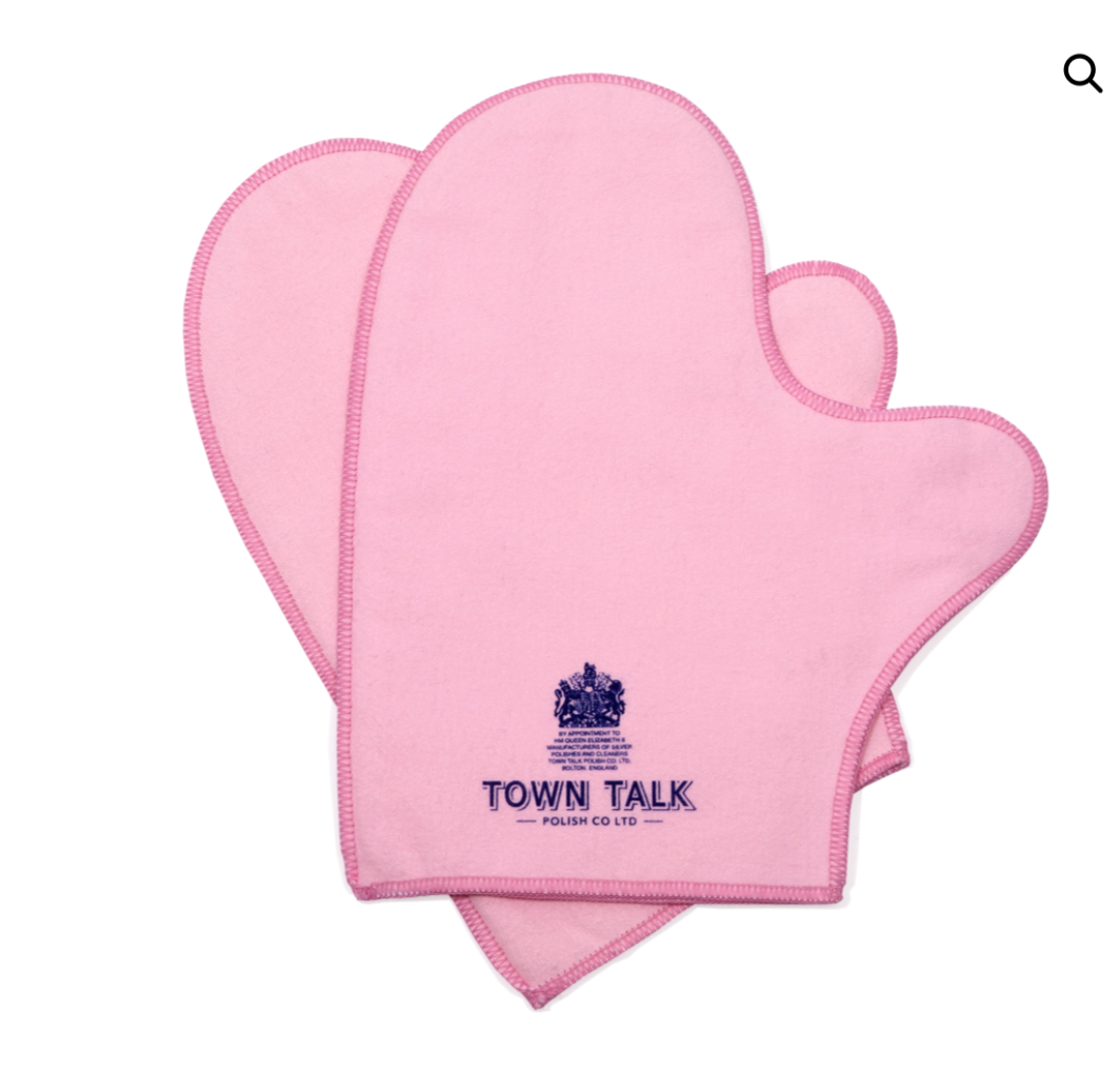 Town Talk Silver Polishing Mitts With Anti-Tarnish Protection By ILLARIY