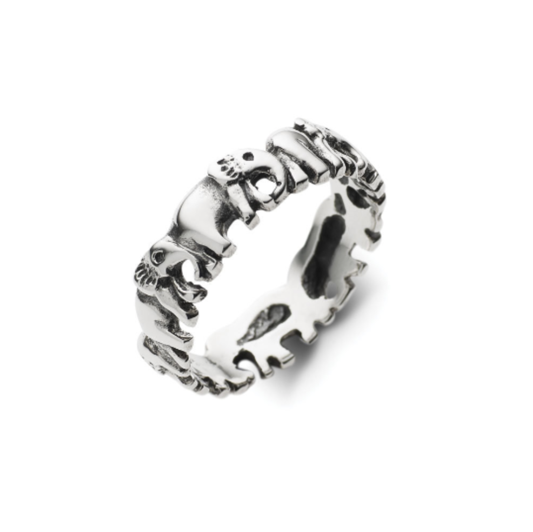Women Elephant 925 Silver Ring By ILLARIY