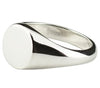 Men 925 Silver Round Signet Ring By ILLARIY