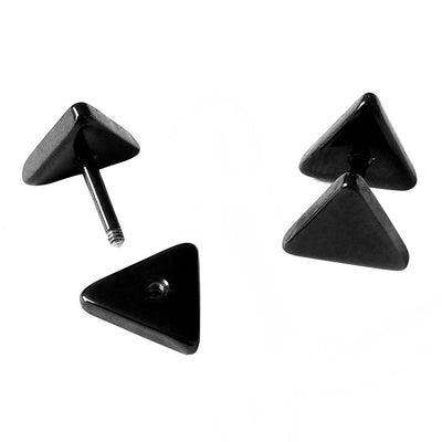 Stainless Steel Black Triangle Screw Studs By ILLARIY