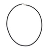 Black Neoprene Necklace 3mm By ILLARIY