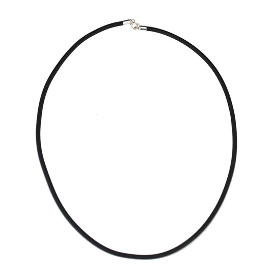 Black Neoprene Necklace 3mm By ILLARIY
