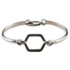 Women 925 Silver Hexagon Bracelet By ILLARIY