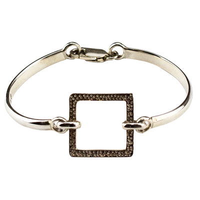 Women 925 Silver Square Bracelet By ILLARIY