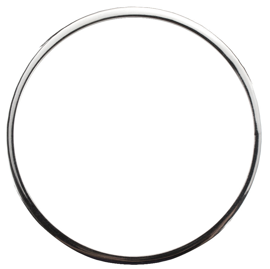 Women 925 Silver Solid Square Hammered Bangle By ILLARIY