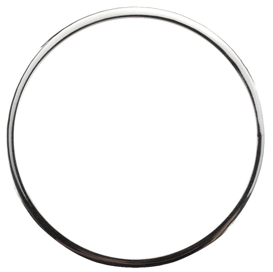 Women 925 Silver Solid Square Hammered Bangle By ILLARIY