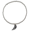 Women 925 Silver Elastic Wing Bracelet By ILLARIY