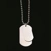 Men Stainless Steel Dog Tag and 70cm Necklace By ILLARIY