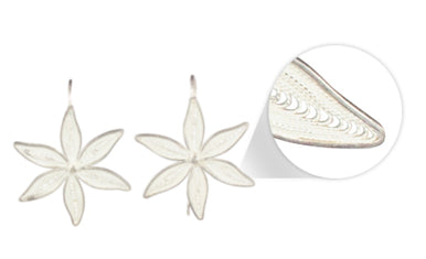Flower 950 Silver Filigree Earrings By ILLARIY