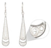 Drop 925 Silver Filigree Earrings By ILLARIY